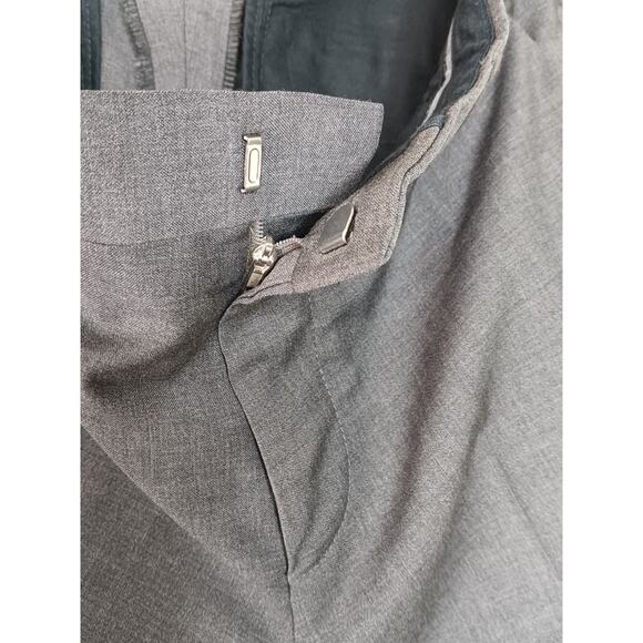 Hugo Boss Men’s Dress Pants 30R Gray Slim Fit Wool Blend Flat Front Trousers - Picture 13 of 16